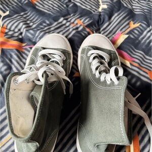 Green High-Top Sneakers